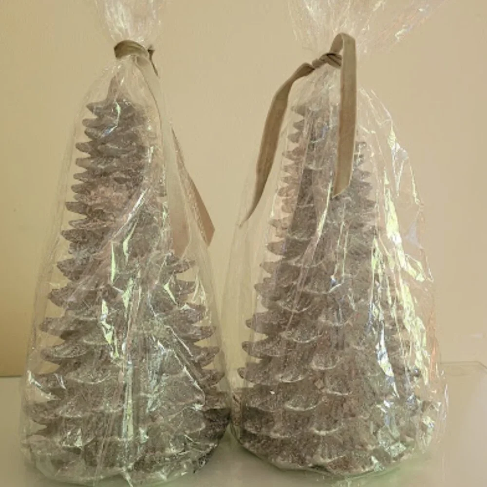 Silver Tree Candles